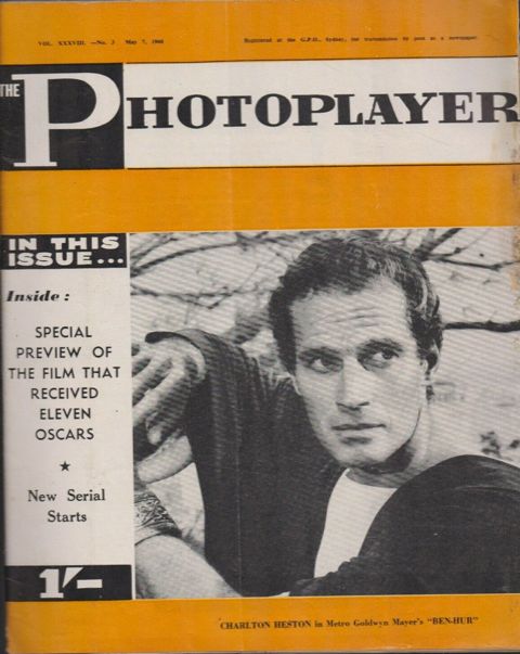 PHOTOPLAYER | THE magazine side cover  Vol 38 No  3 7 May 1960