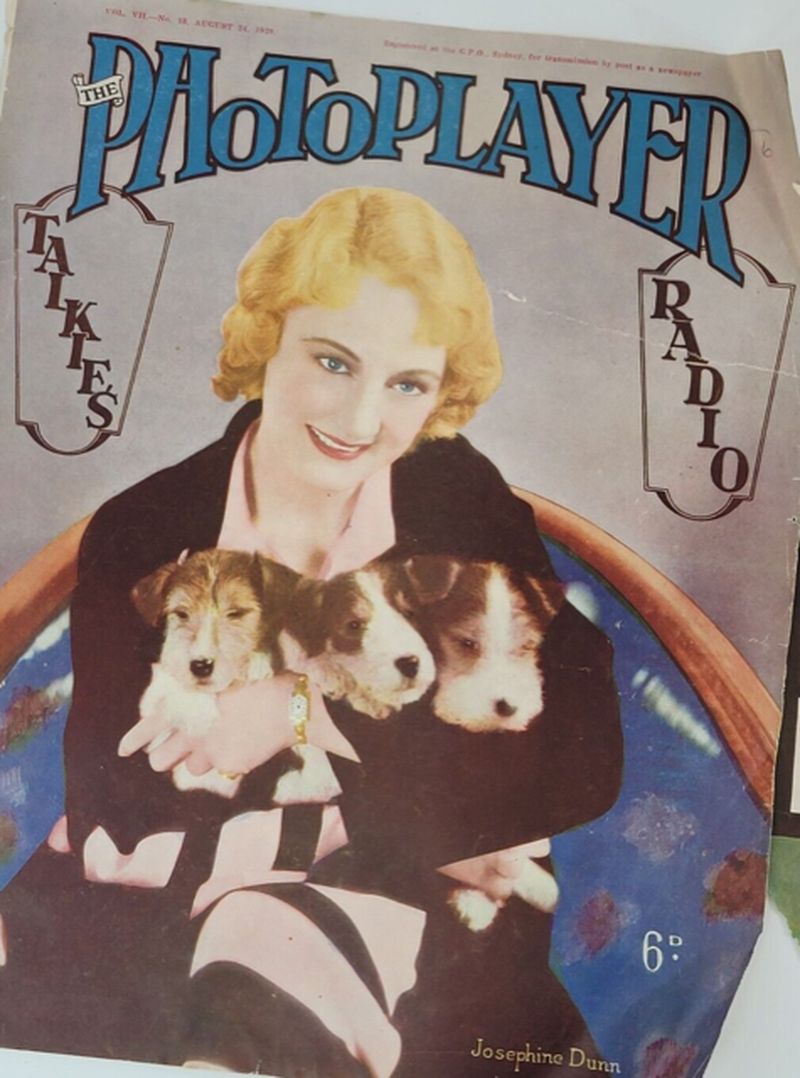 PHOTOPLAYER | THE magazine side cover  Vol 7 No  13 24 August 1929