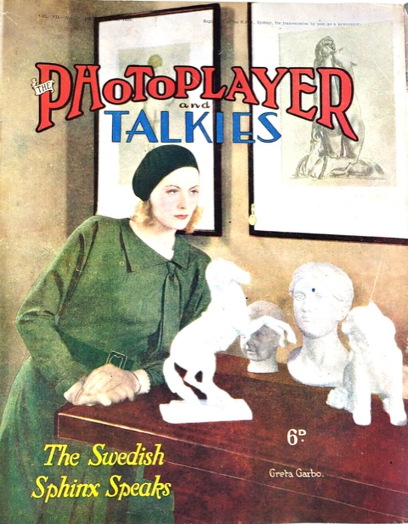 PHOTOPLAYER | THE magazine side cover  Vol 7 No  29 14 December 1929