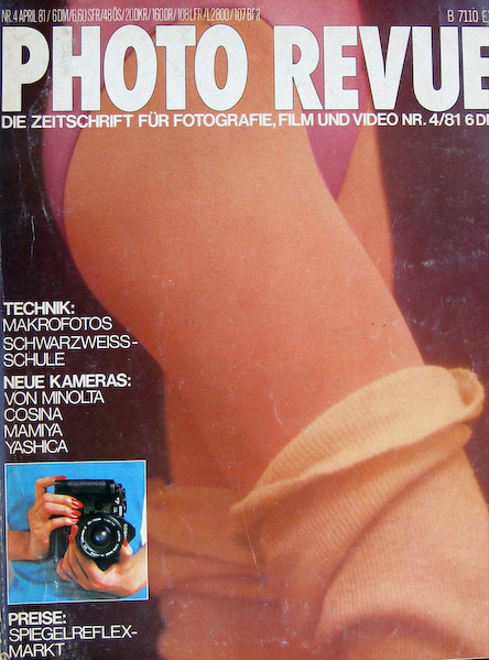 PHOTO REVUE magazine side cover April 1981