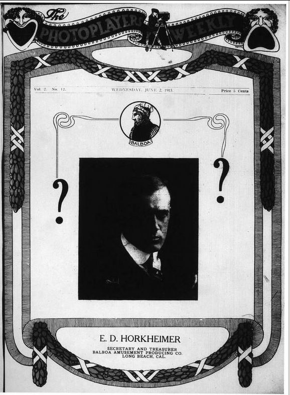 PHOTOPLAYERS WEEKLY magazine side cover 2 June 1915