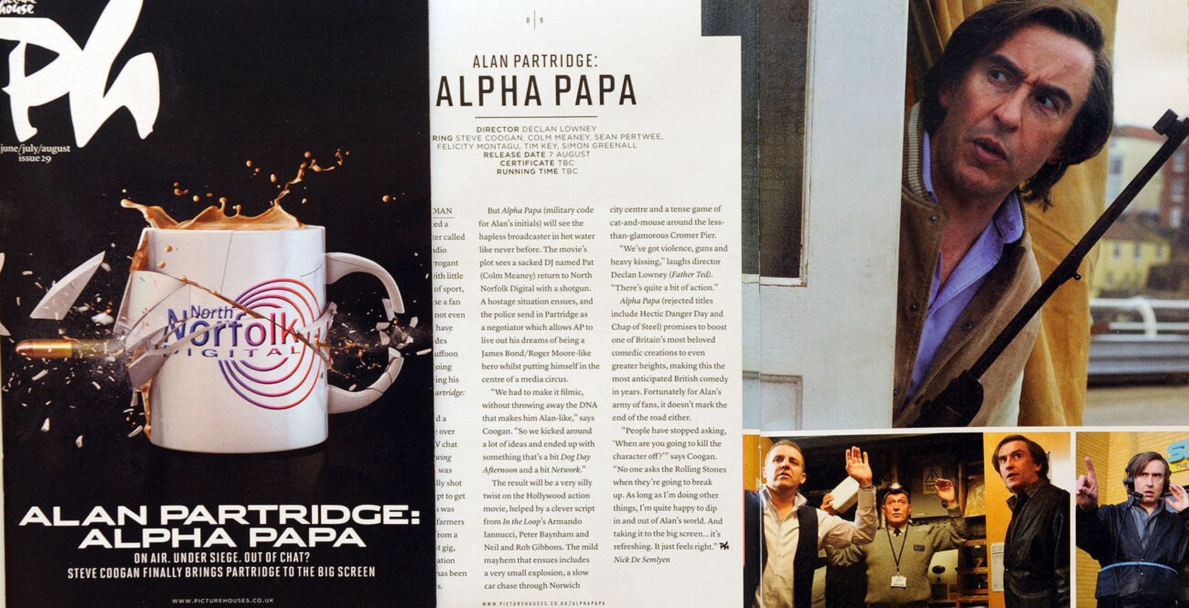 PICTURE HOUSE RECOMMENDS magazine side cover Issue 29  June/August 2013