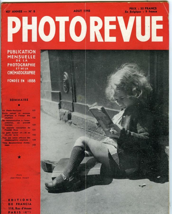 PHOTO-REVUE magazine side cover Issue 8  August 1948