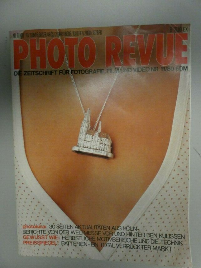 PHOTO REVUE magazine side cover  November 1980