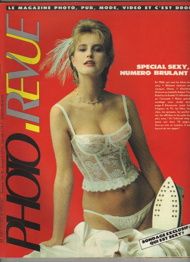 PHOTO-REVUE magazine side cover  April 1984