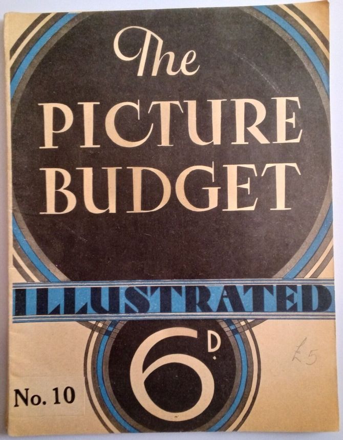 PICTURE BUDGET ILLUSTRATED | THE magazine side cover Issue 10  1931