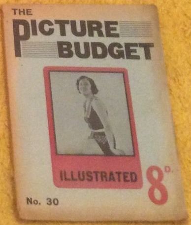 PICTURE BUDGET ILLUSTRATED | THE magazine side cover Issue 30 2 September 1933