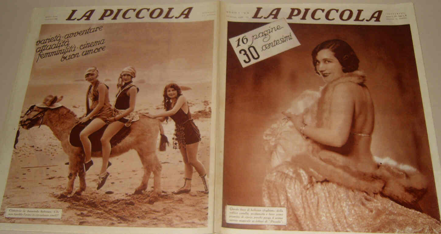 PICCOLA magazine side cover Issue 1 12 June 1928