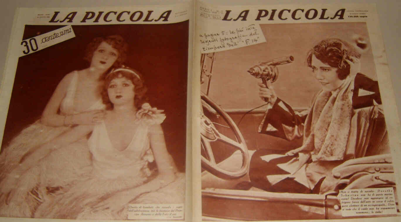 PICCOLA magazine side cover Issue 11 21 August 1928