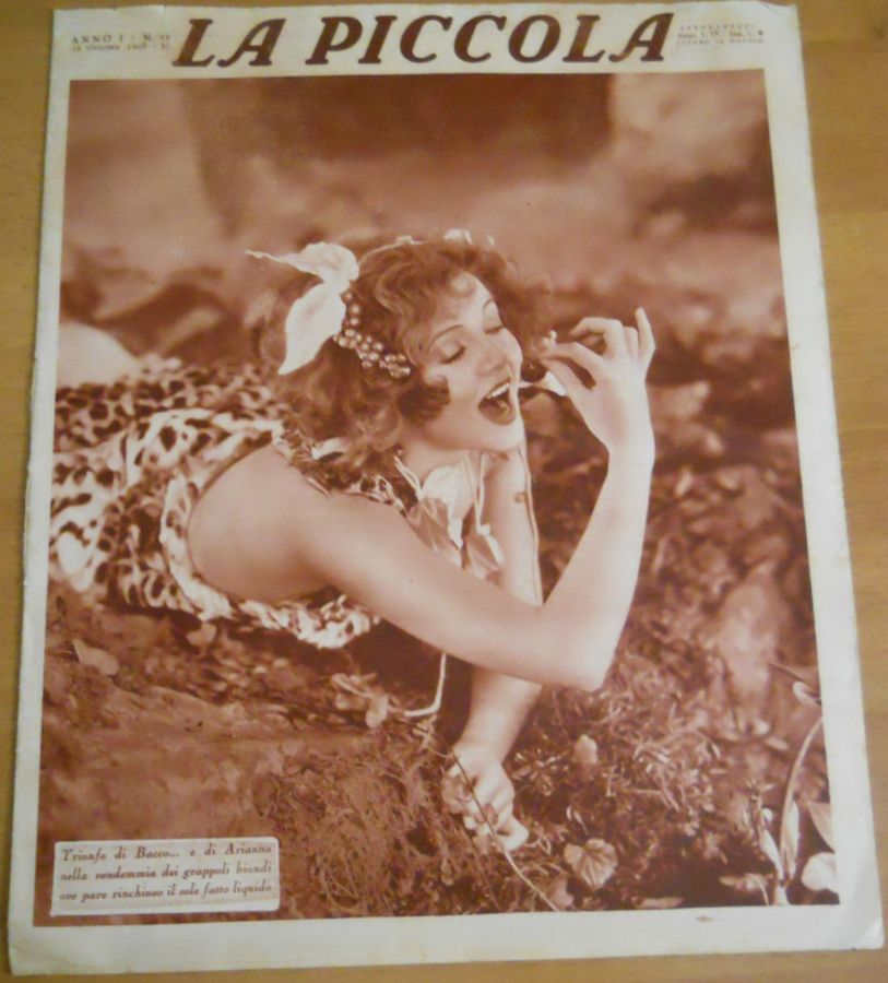 PICCOLA magazine side cover Issue 18 16 October 1928