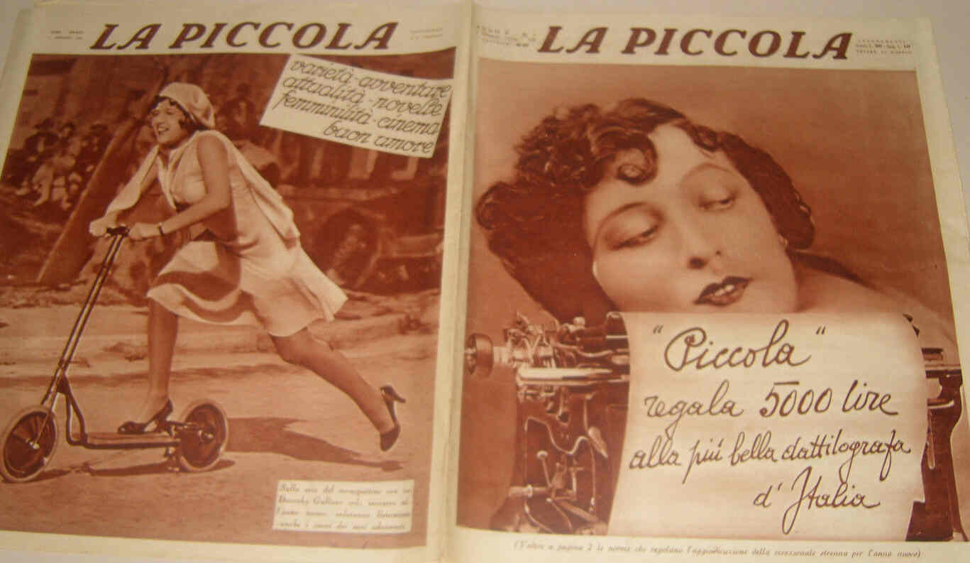 PICCOLA magazine side cover Issue 1 1 January 1929