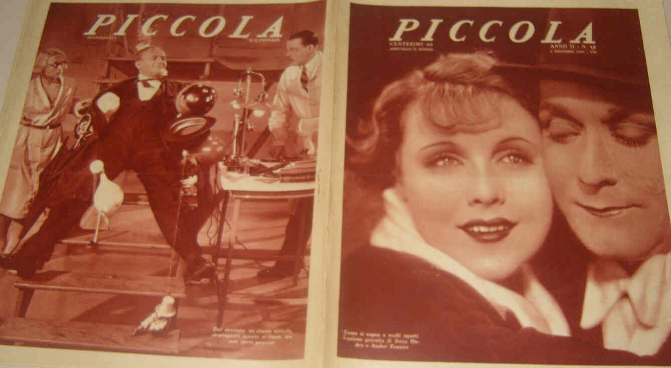 PICCOLA magazine side cover Issue 48 3 December 1929
