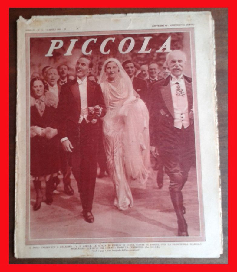 PICCOLA magazine side cover Issue 15 14 April 1931