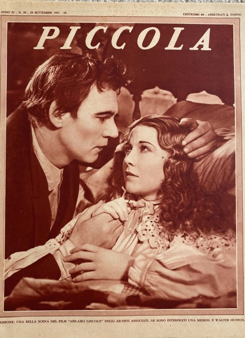 PICCOLA magazine side cover Issue 39 29 September 1931
