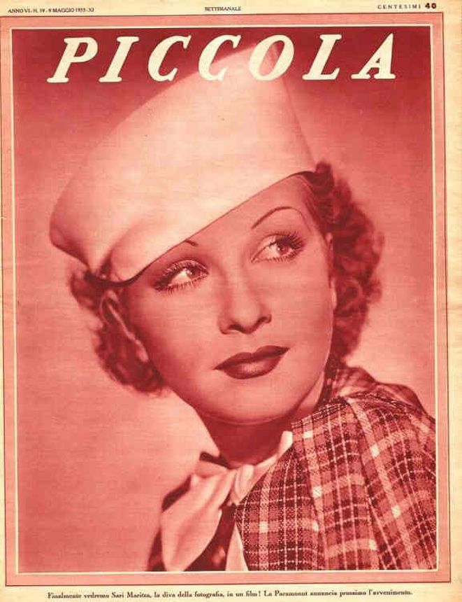 PICCOLA magazine side cover Issue 19 9 May 1933