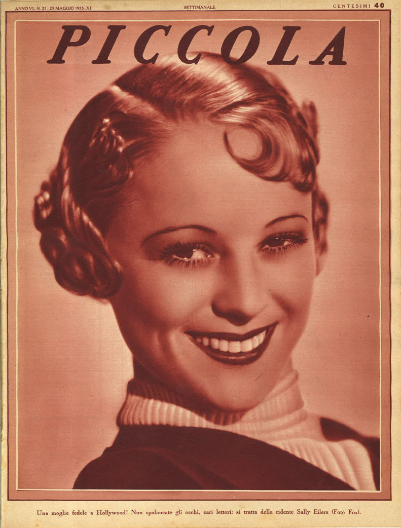 PICCOLA magazine side cover Issue 21 23 May 1933