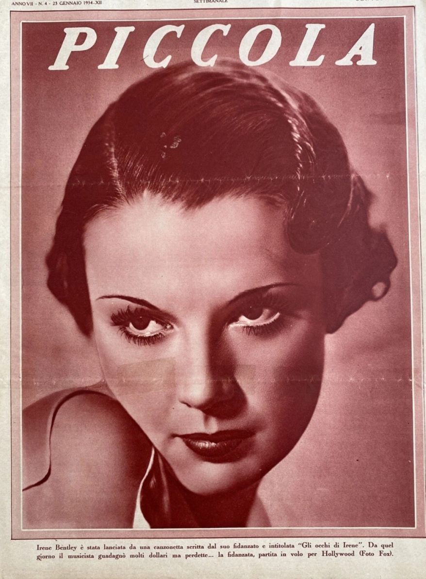 PICCOLA magazine side cover Issue 4 23 January 1934