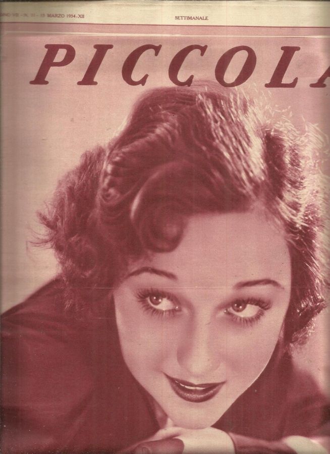 PICCOLA magazine side cover Issue 11 13 March 1934