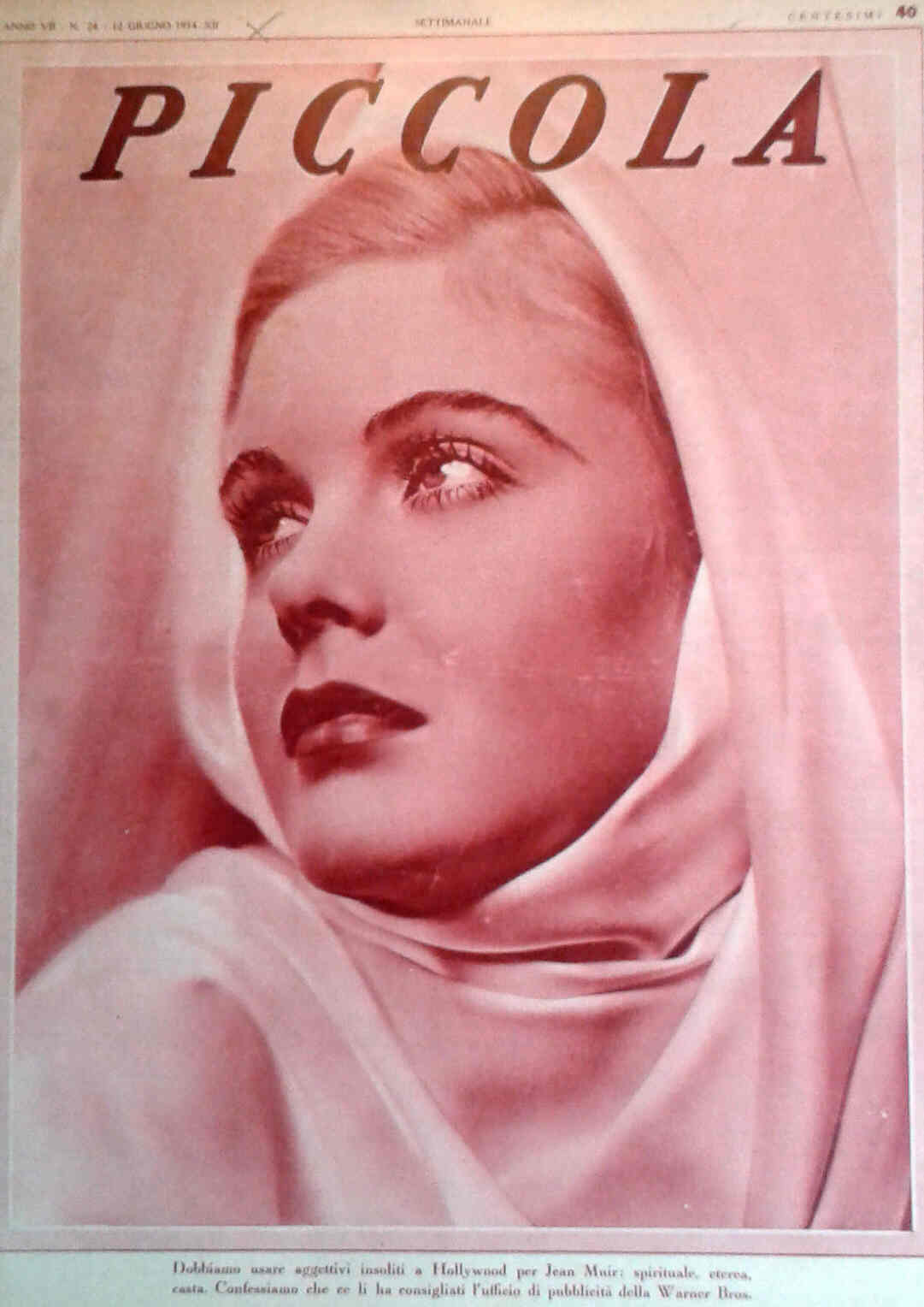 PICCOLA magazine side cover Issue 24 12 June 1934