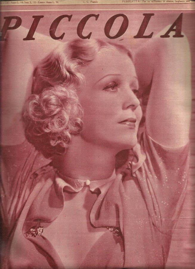 PICCOLA magazine side cover Issue 4 22 January 1935