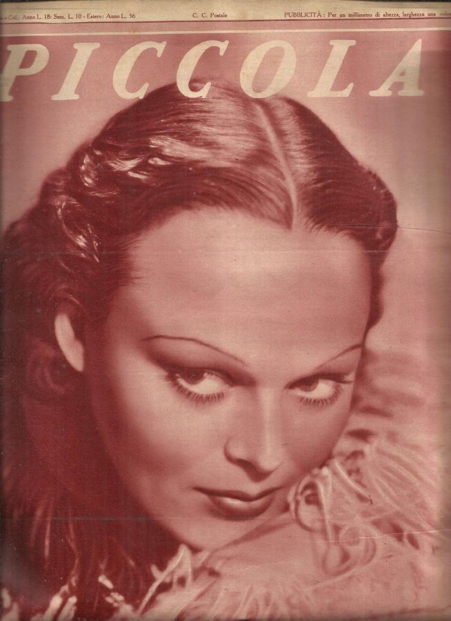 PICCOLA magazine side cover Issue 16 16 April 1935