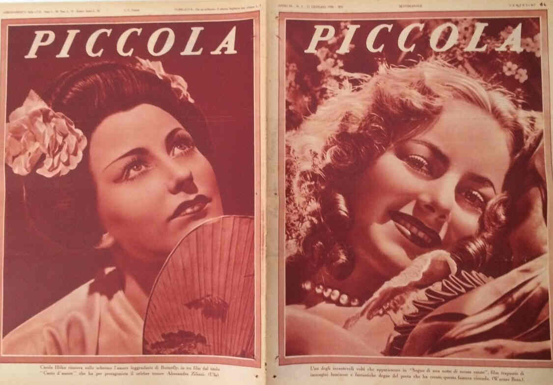 PICCOLA magazine side cover Issue 3 21 January 1936