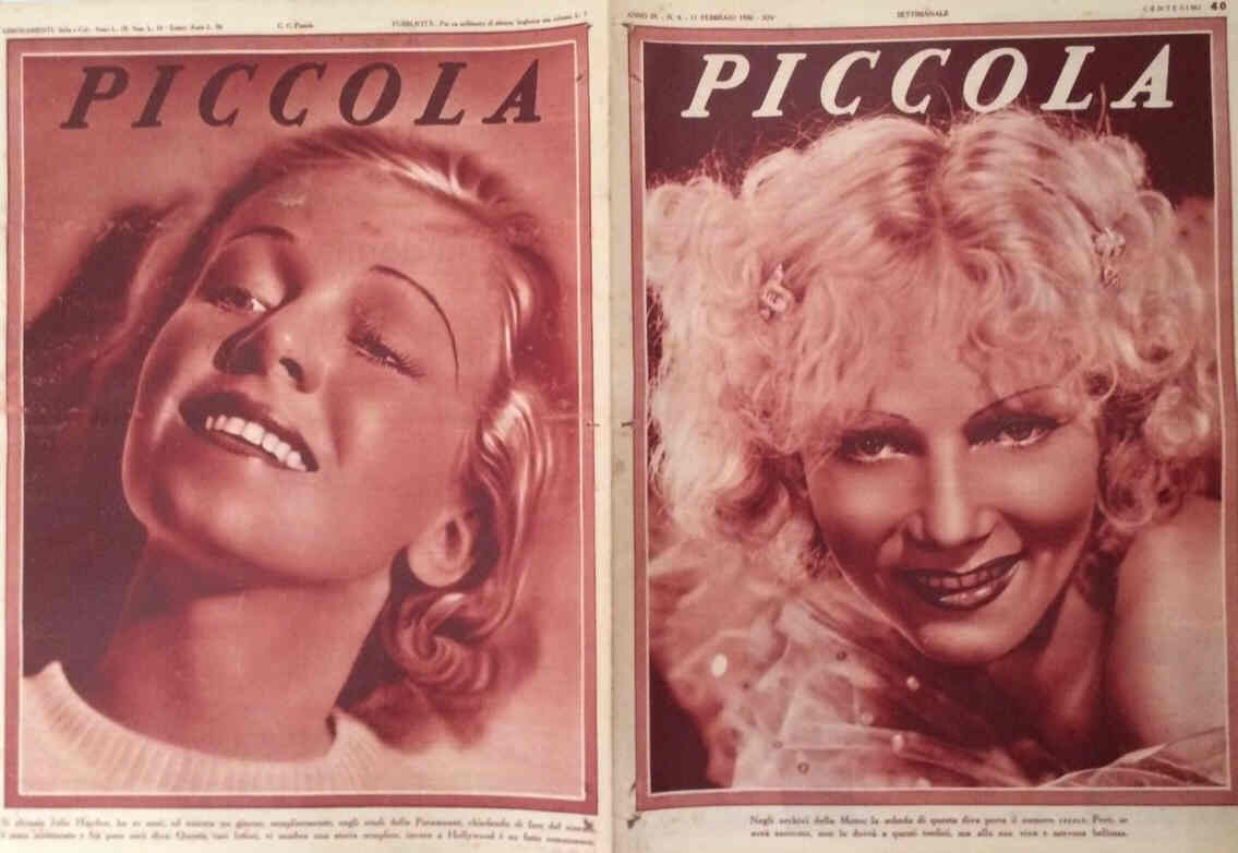 PICCOLA magazine side cover Issue 6 11 February 1936