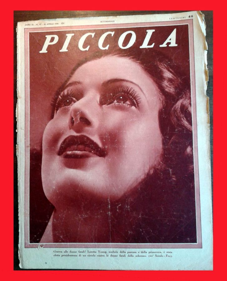 PICCOLA magazine side cover Issue 17 28 April 1936