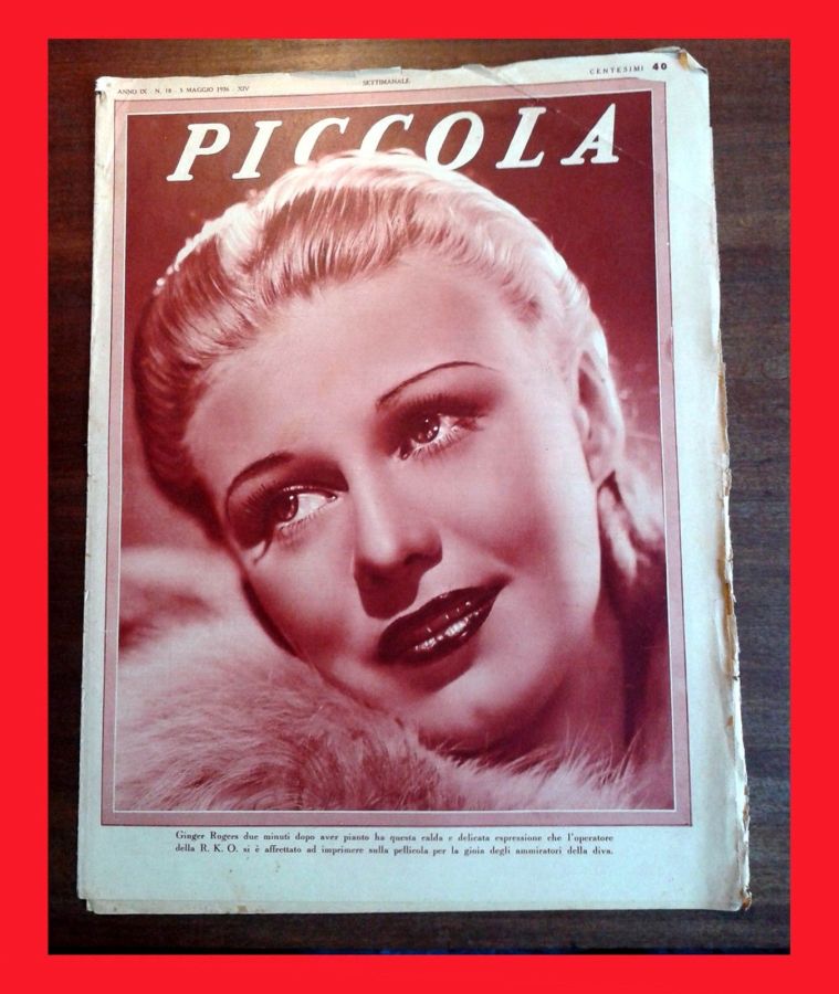 PICCOLA magazine side cover Issue 18 5 May 1936