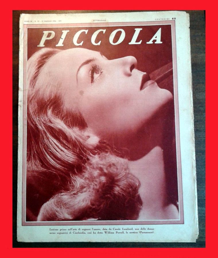 PICCOLA magazine side cover Issue 19 12 May 1936