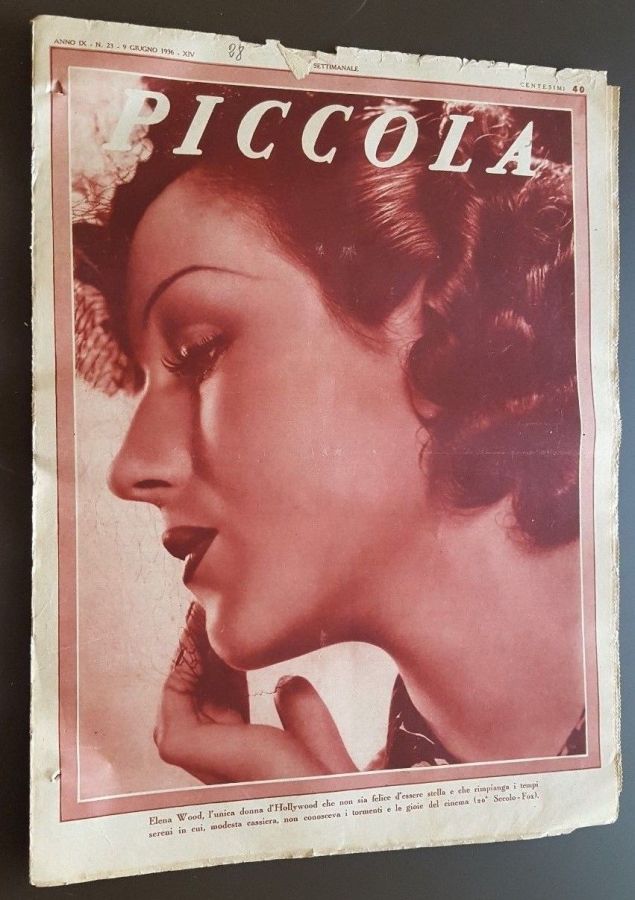PICCOLA magazine side cover Issue 23 9 June 1936