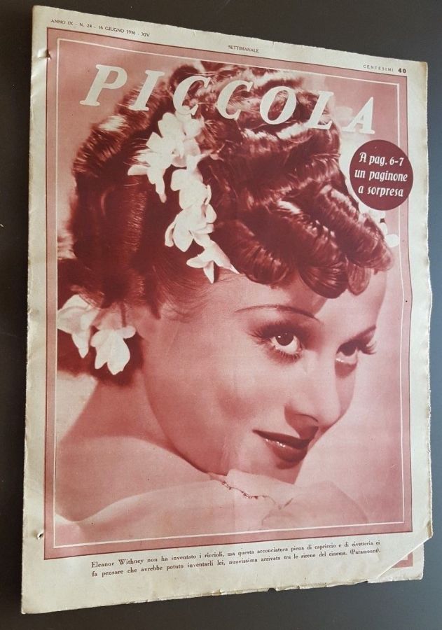 PICCOLA magazine side cover Issue 24 16 June 1936