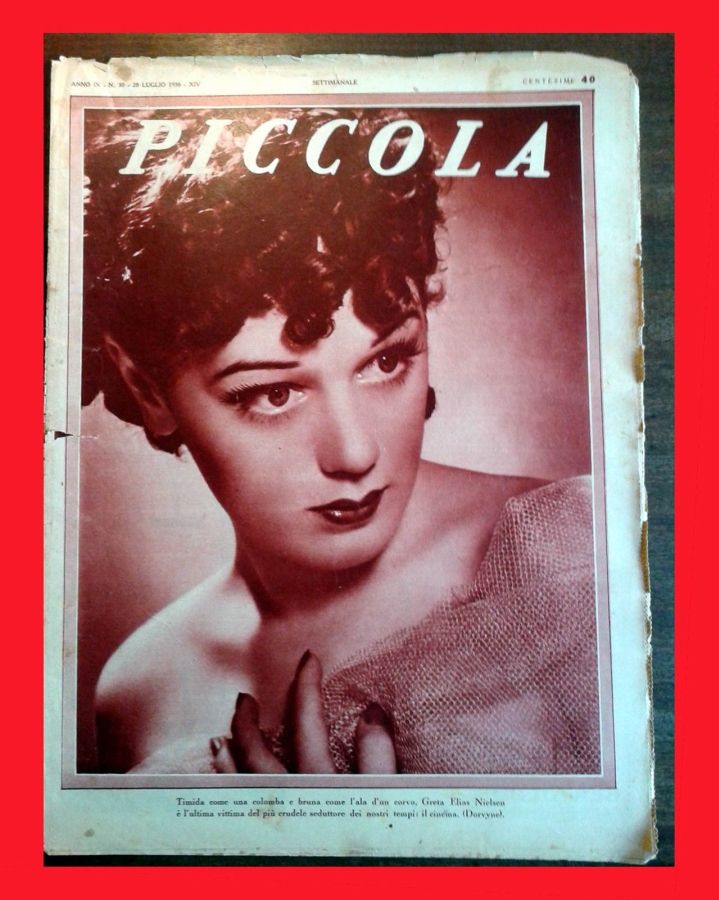 PICCOLA magazine side cover Issue 30 28 July 1936