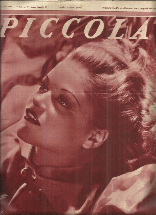 PICCOLA magazine side cover Issue 40 6 October 1936
