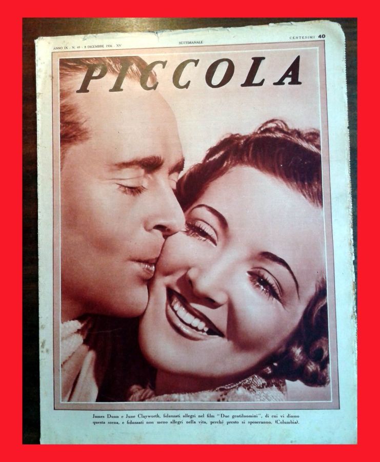 PICCOLA magazine side cover Issue 49 8 December 1936