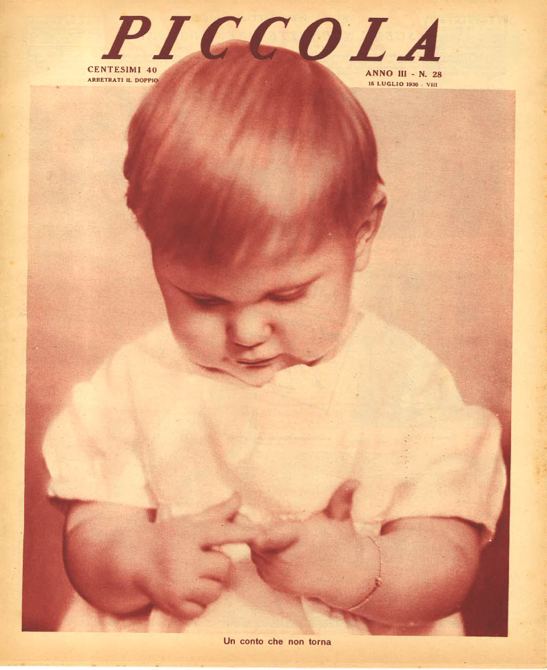 PICCOLA magazine side cover Issue 28 15 July 1930
