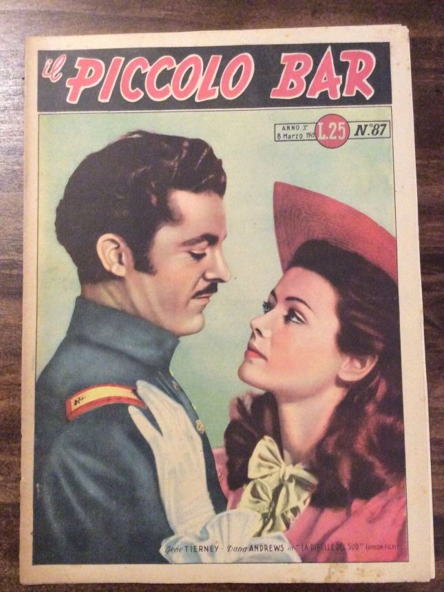 PICCOLO BAR magazine side cover Issue 87 8 March 1949