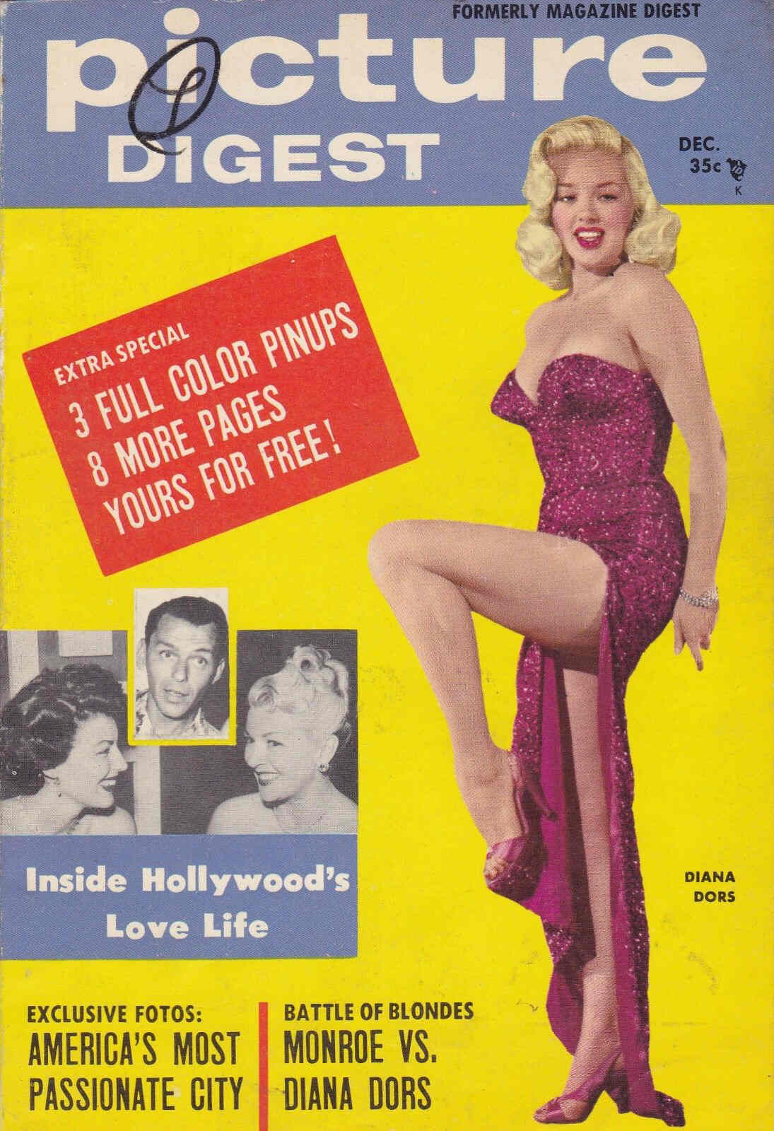 PICTURE DIGEST magazine side cover December 1956