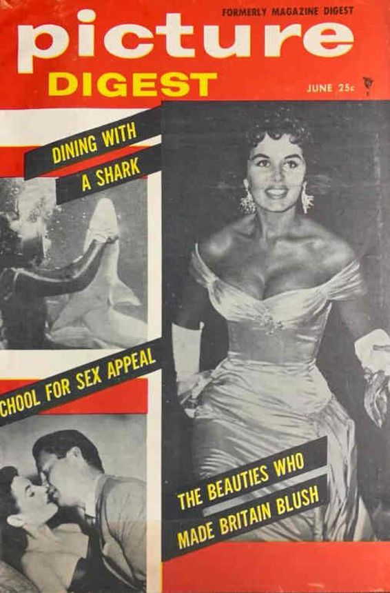 PICTURE DIGEST magazine side cover  June 1956