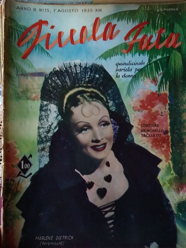 PICCOLA FATA magazine side cover Issue 15 1 August 1935
