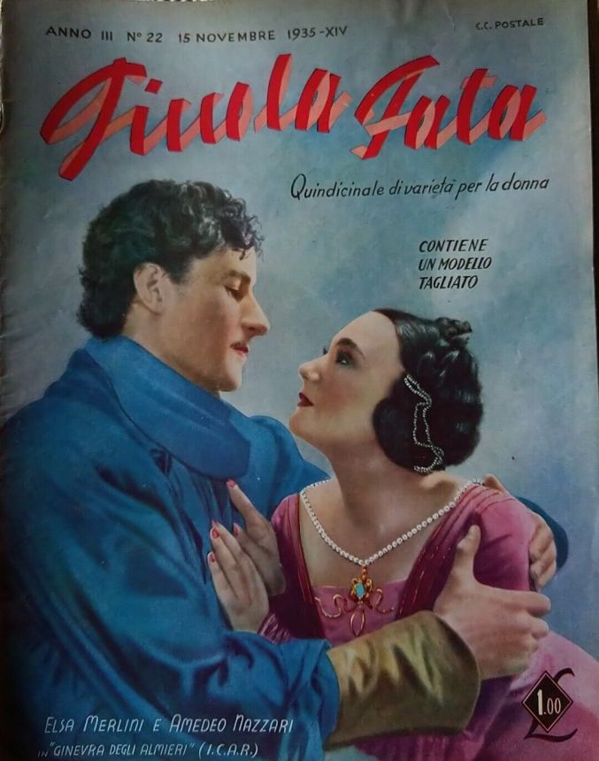 PICCOLA FATA magazine side cover Issue 22 15 November 1935
