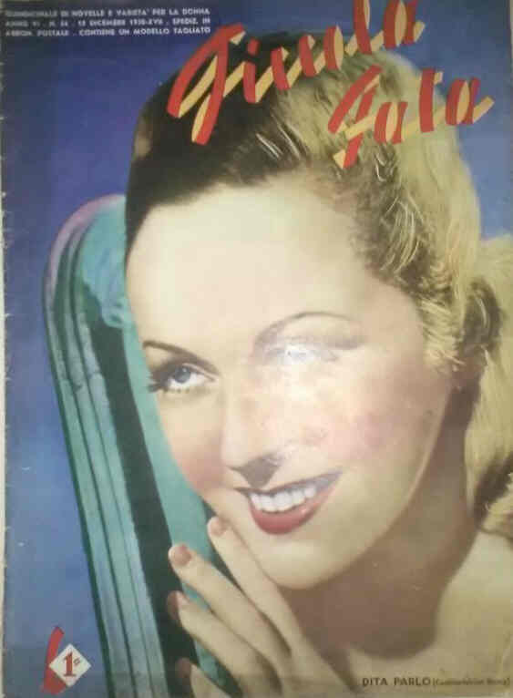 PICCOLA FATA magazine side cover Issue 24  December 1938