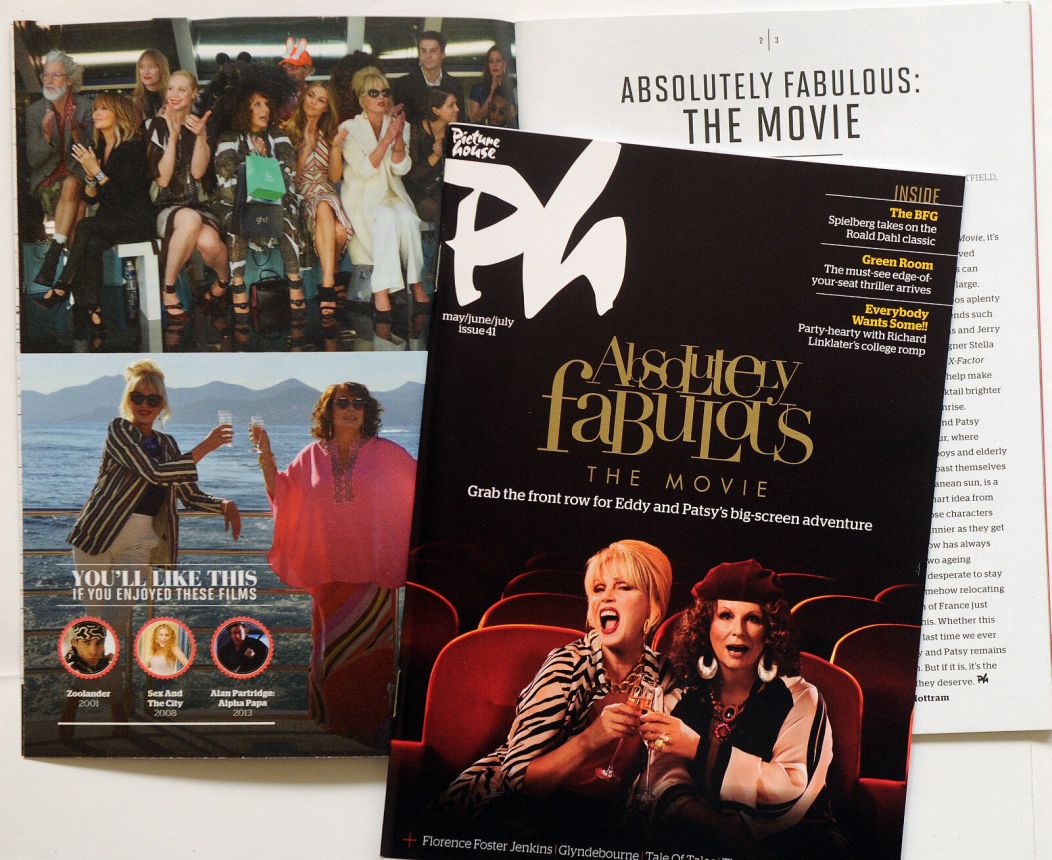 PICTURE HOUSE RECOMMENDS magazine side cover  May/July 2016