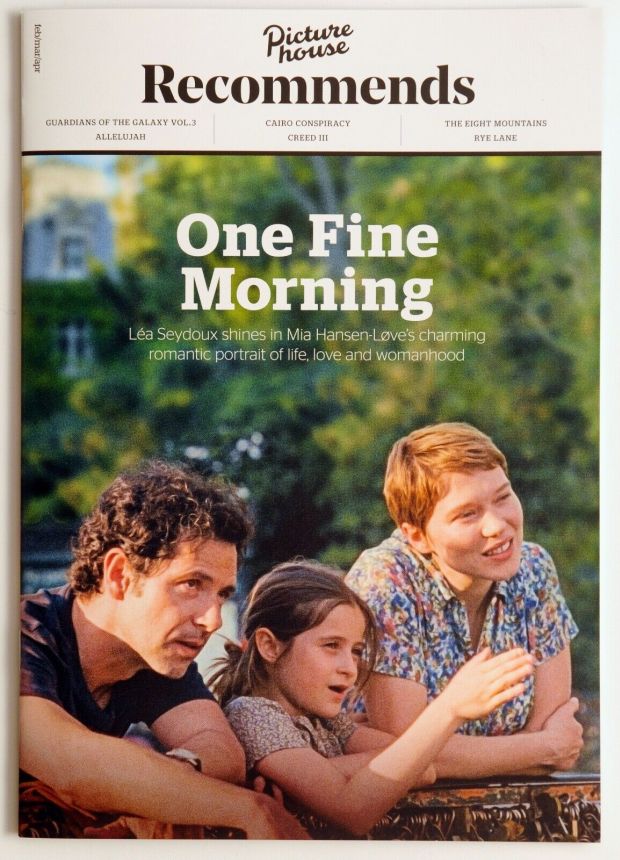 PICTURE HOUSE RECOMMENDS magazine side cover  February/April 2023