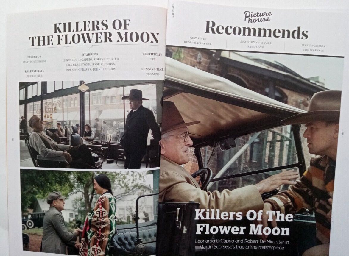 PICTURE HOUSE RECOMMENDS magazine side cover  September/November 2023