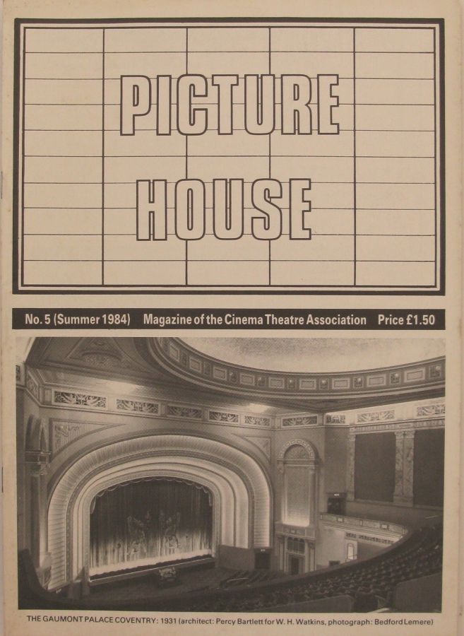 PICTURE HOUSE magazine side cover Issue 5 Summer 1984
