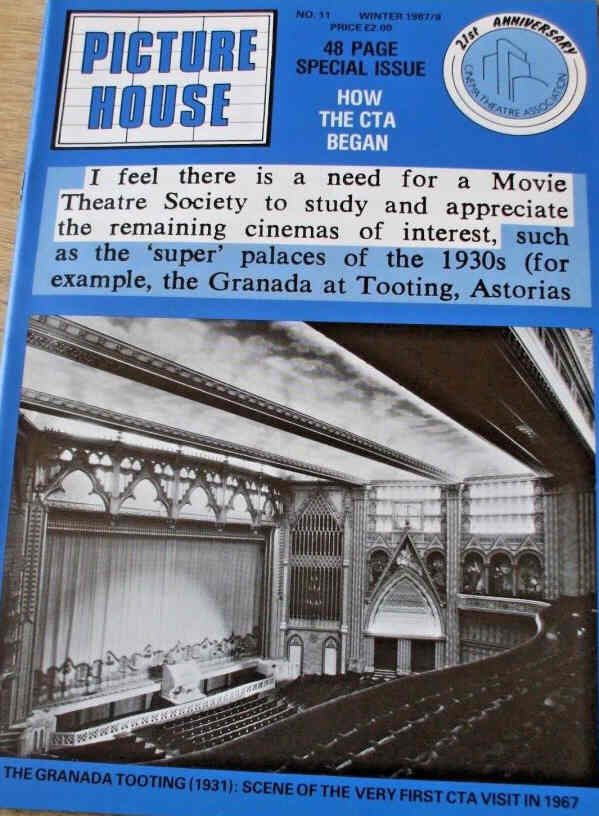 PICTURE HOUSE magazine side cover Issue 11 Winter 1987