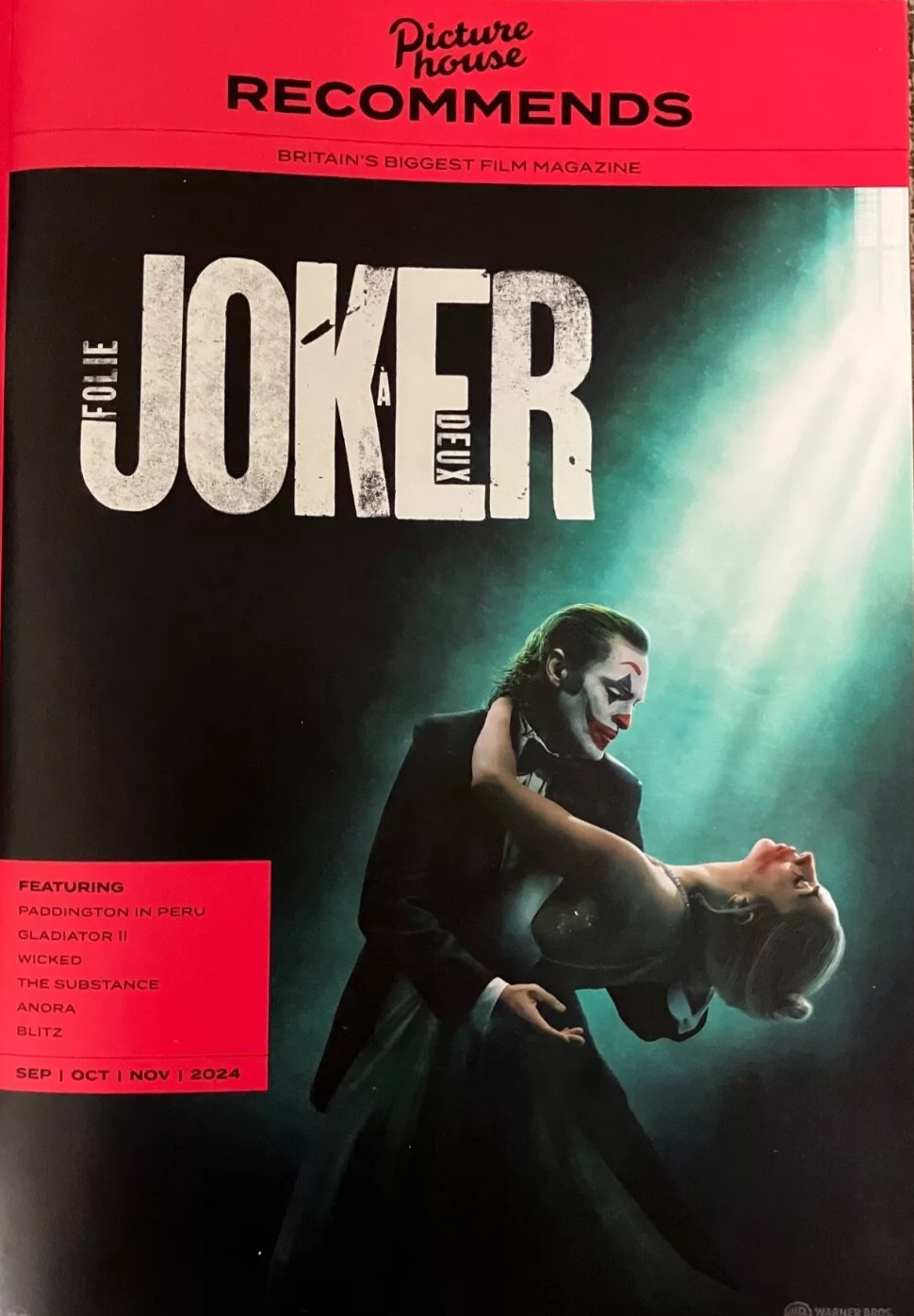 PICTURE HOUSE RECOMMENDS magazine side cover Autumn 2024