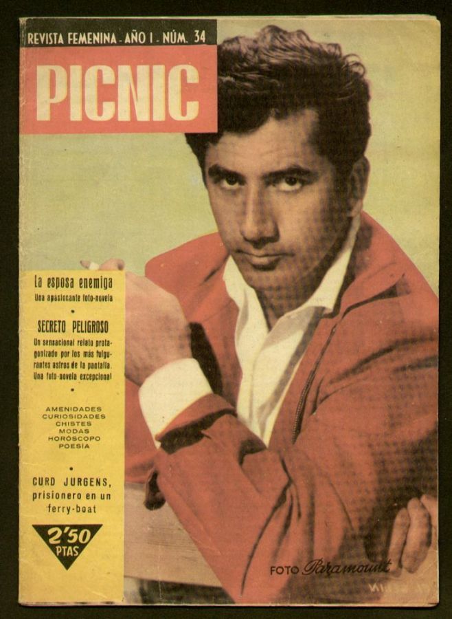PICNIC magazine side cover Issue 34   1959