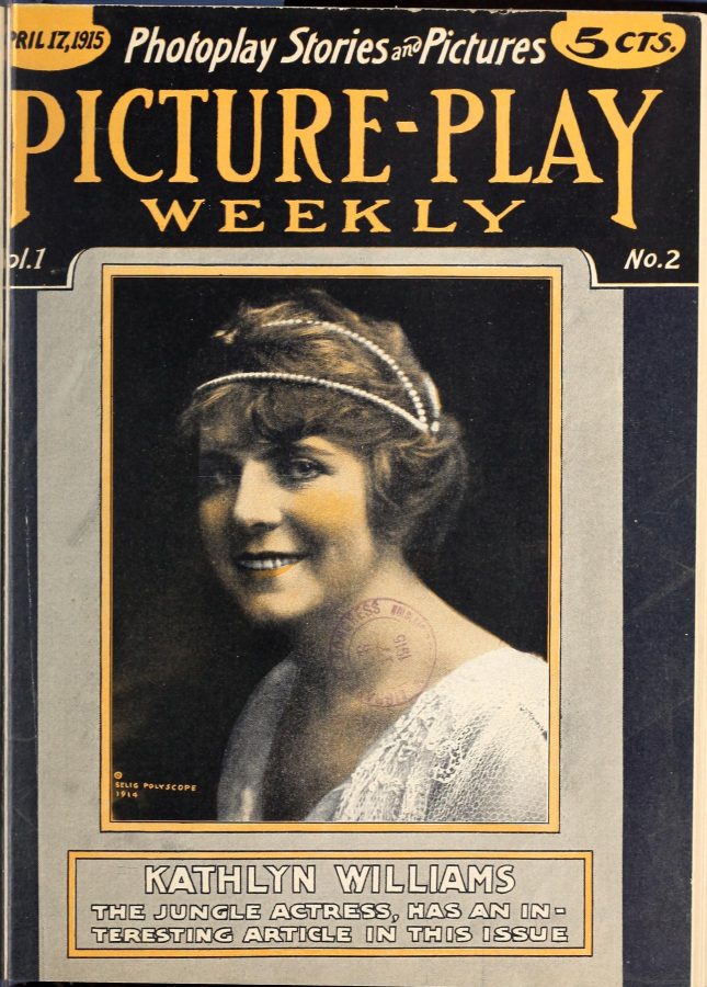 PICTURE-PLAY WEEKLY magazine side cover Issue 2 17 April 1915